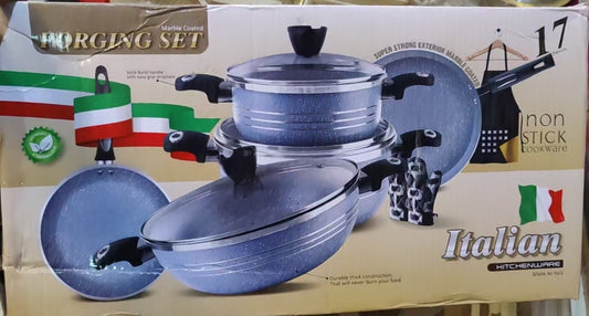 17 pcs nonstick set