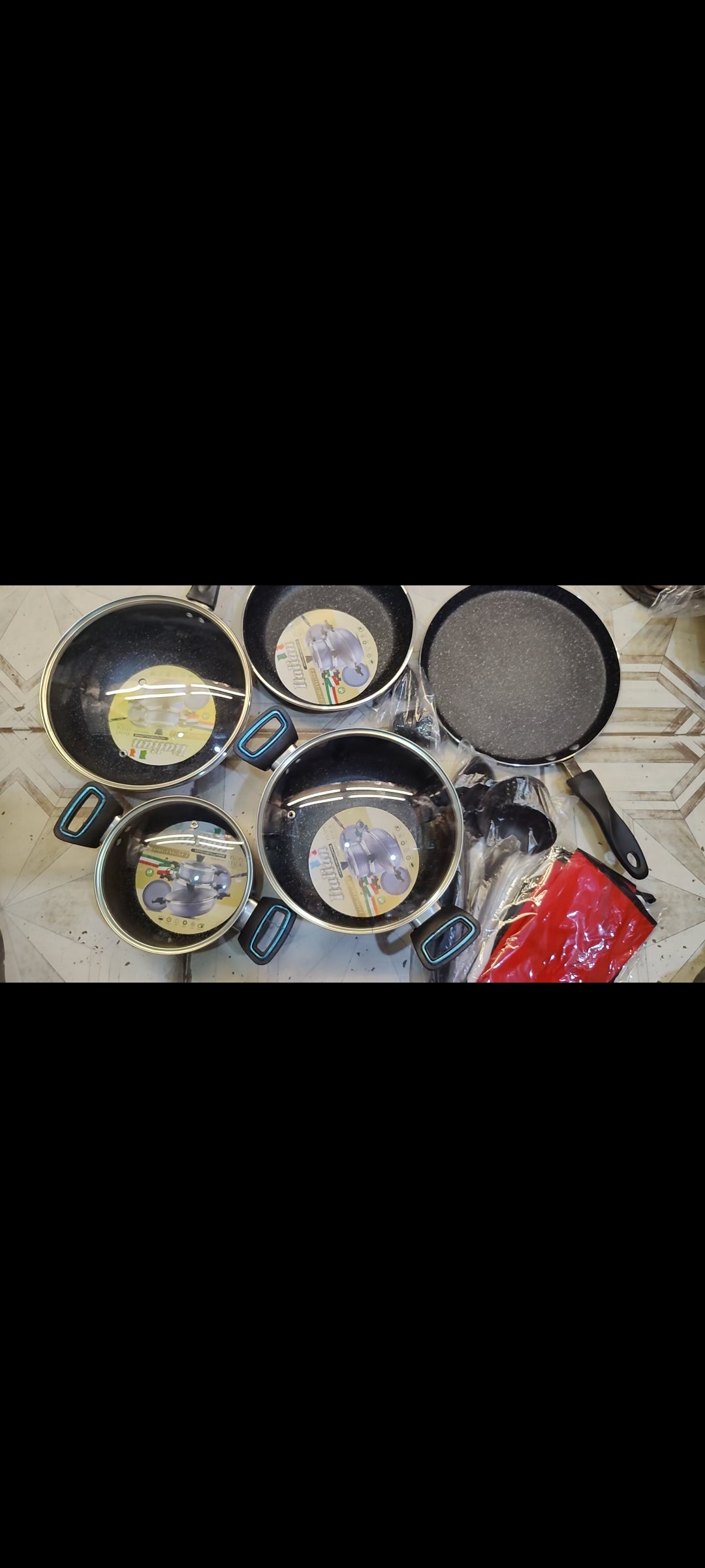 17 pcs nonstick set